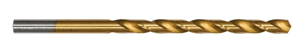 Сверло по металлу удлин №669 ПрофОснастка Эксперт Ø 3,8 мм P6M5 HSS M2 TIN (6542)/135° DIN 340 ,1шт. - (упак. в пласт. бокс по 30 шт.)