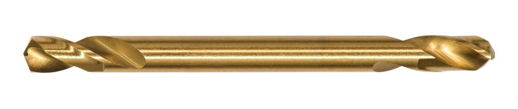 Сверло по металлу двусторон №943 ПрофОснастка Эксперт Ø 3,0 мм P6M5 HSS M2 (6542) TIN/135° DIN 1897, 1шт. - (упак. в пласт. бокс по 10 шт.)