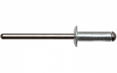 Заклепка вытяжная, многозажимная, стандартный бортик АЛ/НЕРЖ