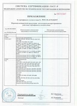 Сертификат на Тросы жесткие, плетение 1Х19 ART 8378 7