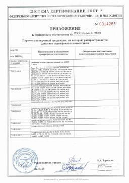 Сертификат на Анкер потолочный с ушком 2